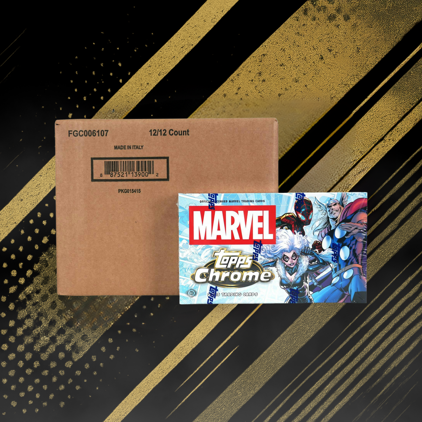 Marvel Chrome 2025 Hobby Sealed Case (12 Box)