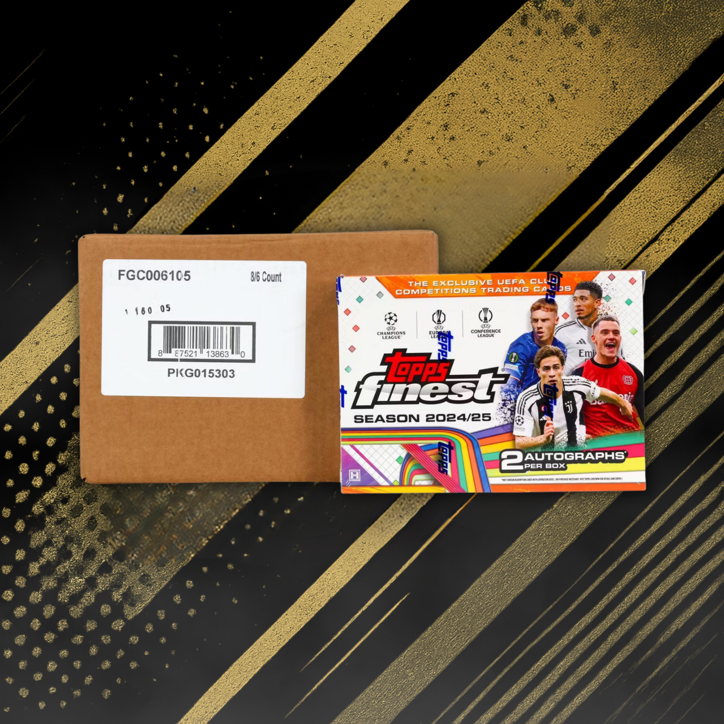 2024/25 Topps UEFA Club Competitions Finest Soccer Hobby | Sealed Case